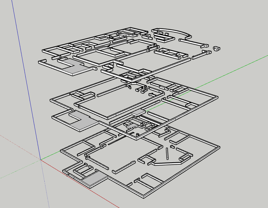 Rebuilt Atlas building CAD model